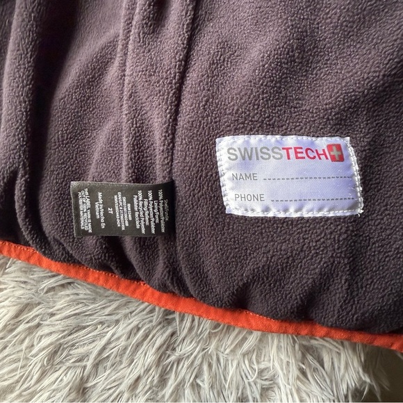 Swiss Tech Kids Colorblock Jacket - Tan, Cream, and Orange - Picture 6 of 7